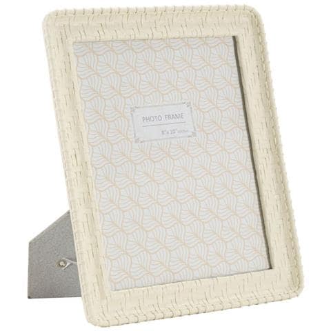 Cornice Portafoto Bamboo Style In Resina Crema 20x25 - Foto 1