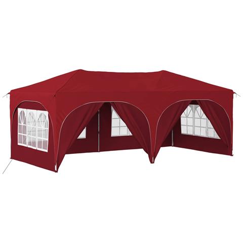 Tenda per feste a pop-up 575 x 288 x 245 cm Borgogna - Foto 1
