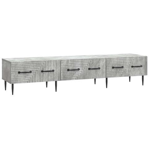 Mobile TV con cassetto Grigio Cemento 147 x 34,5 x 30 cm - Foto 1