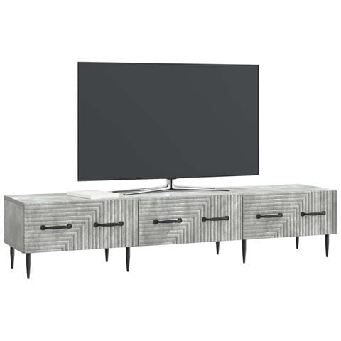 Mobile TV con cassetto Grigio Cemento 147 x 34,5 x 30 cm - Foto 2