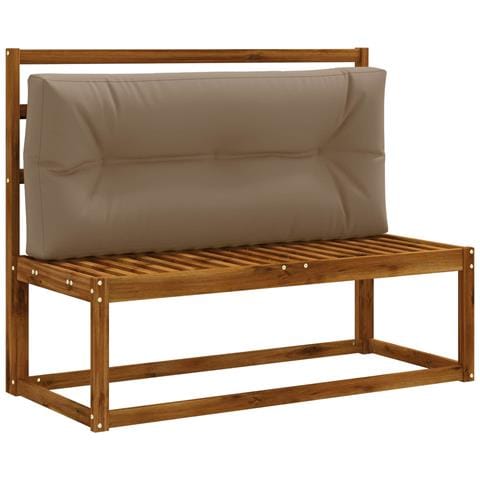 Cuscino per schienale di pallet VIANEN 100% Poliestere Tortora - Foto 2