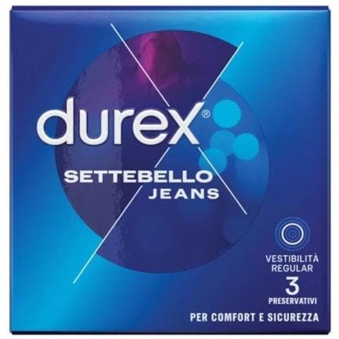 Profilattico Durex Settebello Jeans 3 Pezzi - Foto 1