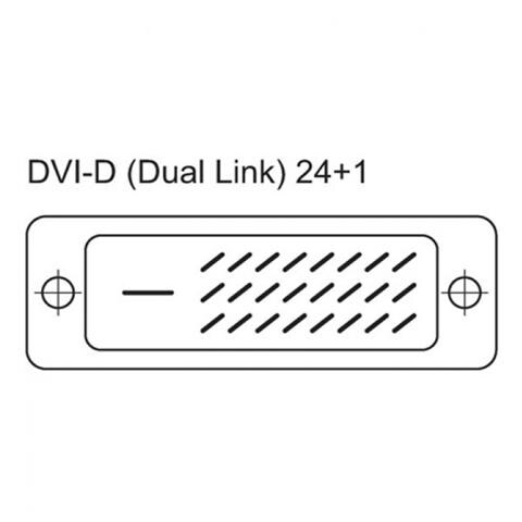ICOC DVI-8105 - Cavo Monitor DVI digitale M / M dual link 0.5 mt (DVI-D)  - Foto 3