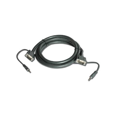 15-pin HD + 3.5mm Audio Cable, 4,6m, VGA (D-Sub) + 3.5mm, VGA (D-Sub) + 3.5mm, -20 - 75 C, -20 - 75 C, 0 - 95% - Foto 1
