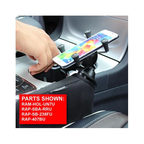 Base Rettangolare Rigida Con Sacchetto Borsello Duro-wedge Per Il Posizionamento In Piccoli Stretti O Zaino Ram-mount Rap-407bu - Foto 7