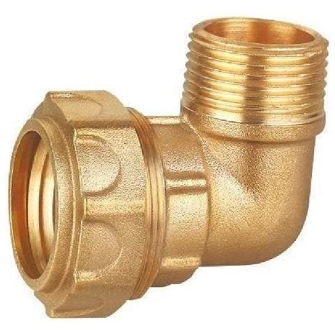 Raccordo In Ottone Pe - gomito Maschio Pe Ø 25 - filettatura 3/4 - Foto 1