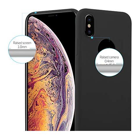 Custodia Compatibile Con Apple Iphone Xs Max In Candy Nero - Coperchio Protettivo In Silicone Tpu Flessibile - Foto 2
