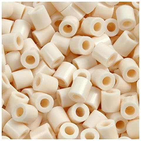 Perline Fusibili, Dimensioni 5 X 5 Mm, Dimensione Foro 2,5 Mm, Beige Chiaro (12), Medio, 6000 Pezzi. - Foto 1