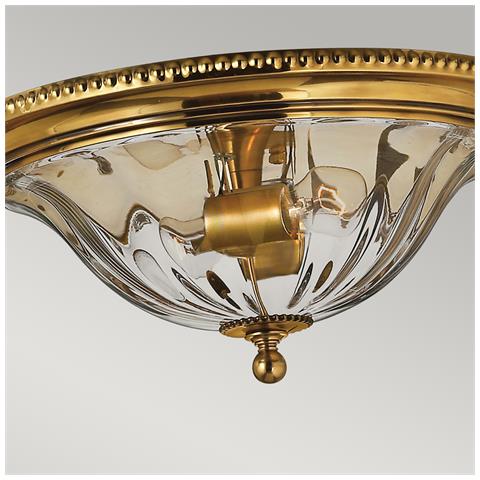 Plafoniera Da Incasso A 2 Luci In Ottone Brunito, Attacco E27 - Foto 2