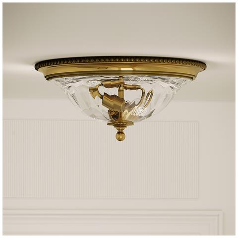 Plafoniera Da Incasso A 2 Luci In Ottone Brunito, Attacco E27 - Foto 8