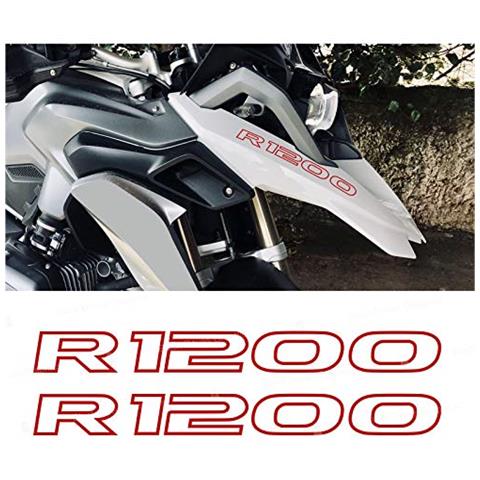2pcs Adesivi R1200 Compatibile Con Moto Motorrad Lc R 1200 Gs R1200gs (red) - Foto 1