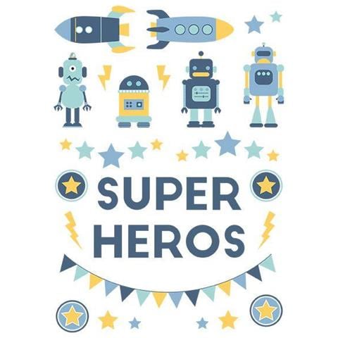 Trasferimento Su Ferro Per I Tessili - A5 - Super Eroi - Foto 1