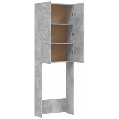 Mobile per Lavatrice Grigio Cemento 64x25,5x190 cm - Foto 2