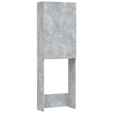 Mobile per Lavatrice Grigio Cemento 64x25,5x190 cm - Foto 1