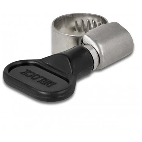 19403 Fascetta Per Manichetta Nero, Metallico Collare Per Vite (vite Senza Fine)  - Foto 1