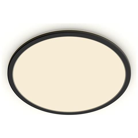 Plafoniera Led 18w Cl550 Superslim Ip44 Regolabile 3 Step Nero 23xø300 Mm Metallo - Foto 1