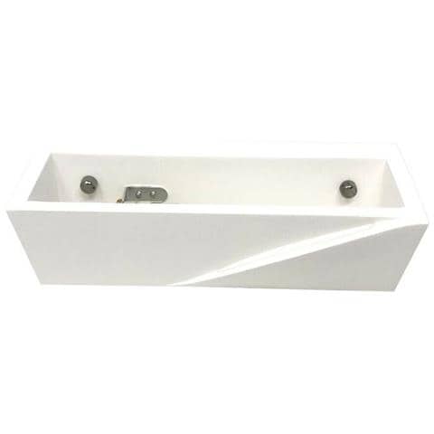 Applique In Gesso Lampada Da Parete Porta Lampadina G9 Verniciabile Gse78 - Foto 4