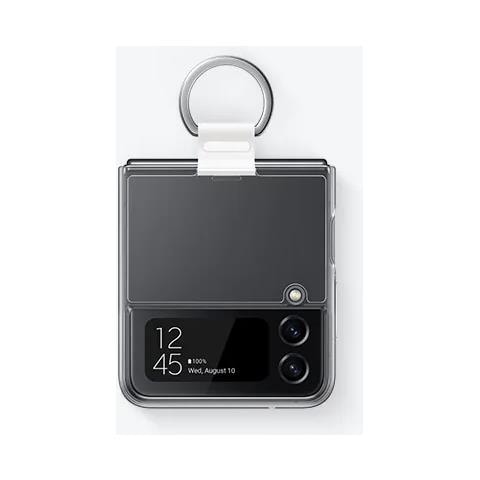 Clear Cover Ef-of721ctegww Con Anello Per Galaxy Z Flip4 Sm-f721b Trasparente - Foto 1