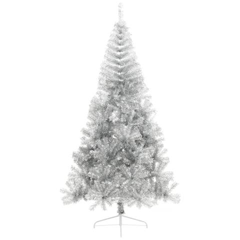 Albero di Natale a Metà con Supporto Argento 240 cm PET - Foto 2