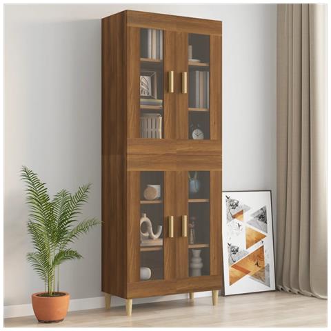 Armadietto Pensile A Parete Rovere Marrone 69,5x34x90 Cm - Foto 11