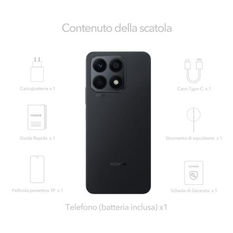 X8a 128GB 17 cm (6.7") Doppia SIM Android 12 4G USB tipo-C 6 GB 128 GB 4500 mAh Nero - Foto 12