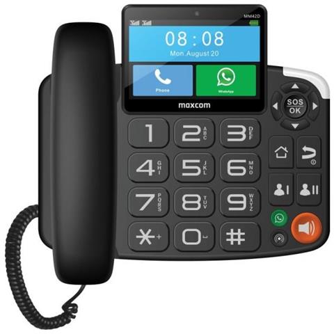 MaxCom MM42D Telefono intelligente Identificatore di chiamata Nero - Foto 1