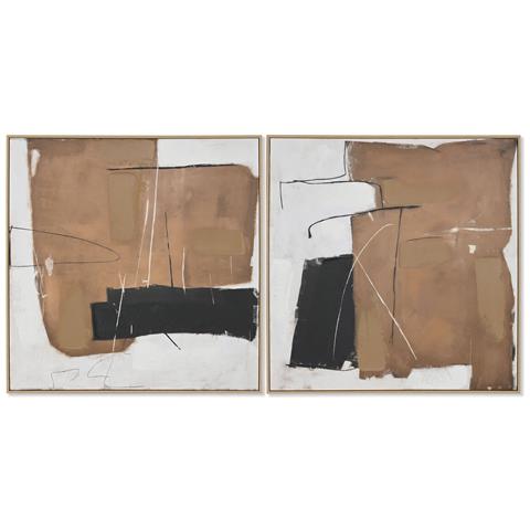 Quadro Astratto Città 100 X 4 X 100 Cm (2 Unità) - Foto 1