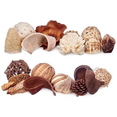 Potpourri Decorativo Bianco Marrone 19 X 40 X 14 Cm (8 Unità) - Foto 3