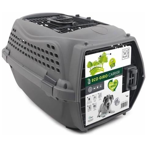 Trasportino Eco Giro M Gatto Grigio Scuro Plastica - Foto 3
