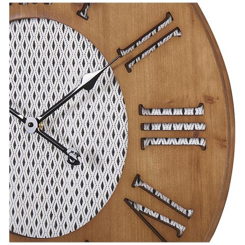 Orologio Da Parete Legno Scuro Ø 60 Cm Cuilco - Foto 6