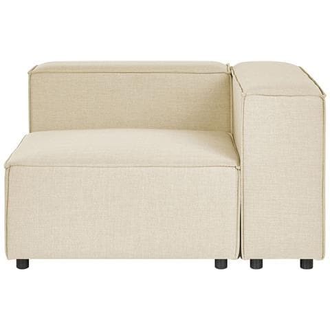 2 Posti Aprica Lino Sintetico Beige Con Ottomana Lato Destro - Foto 14