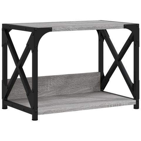 Supporto Stampante 2 Piani Grigio Sonoma 44x26x31,5 Multistrato - Foto 2