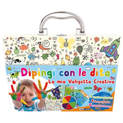 Dipingi Con Le Dita. La Mia Valigetta Creativa. Ediz. Illustrata. Con 6 Scheda Da Decorare. Con Tavolozza Di Colori - Foto 2