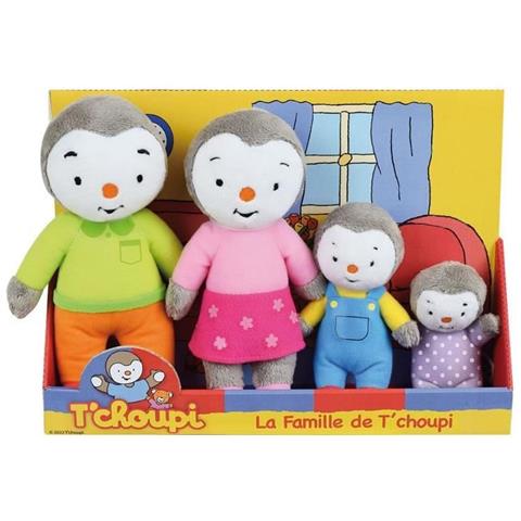 Scatola Famiglia Di 4 Peluche - T'choupi - 19 Cm - Foto 1