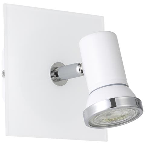 Spot Moderno Tamara 1 In Acciaio Bianco 1 Luce Gu10 3w Ip44 - Foto 1
