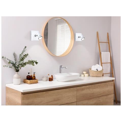 Spot Moderno Tamara 1 In Acciaio Bianco 1 Luce Gu10 3w Ip44 - Foto 2