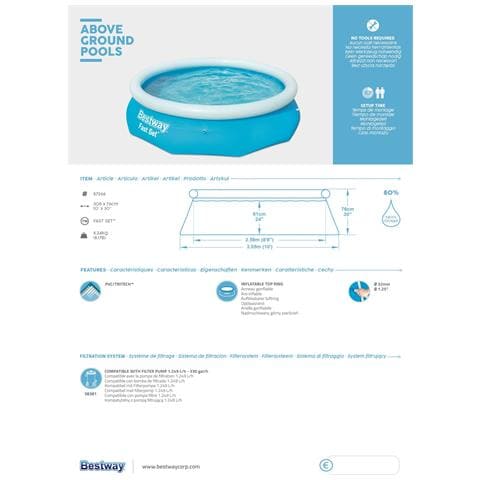 Piscina Tonde Autoportante 305x76 57266 - Foto 5