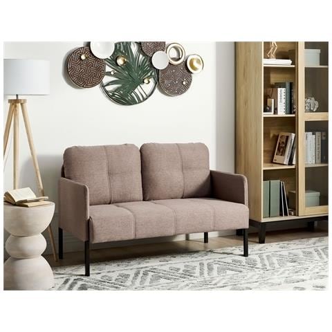 2 Posti Lahti Tessuto Marrone Chiaro - Foto 1