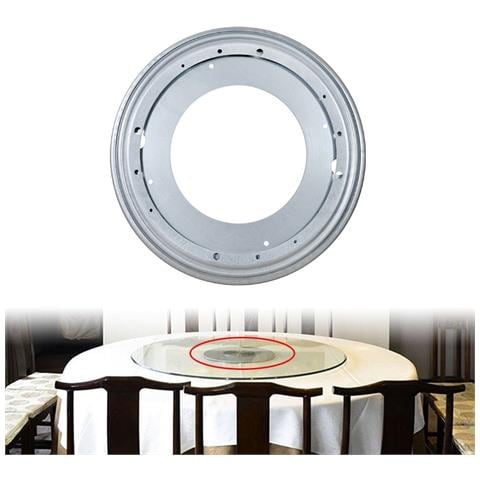 Giradischi Con Cuscinetti A Sfera In Acciaio Per Mobili, Soli, Cremagliere, Decorazioni 9 Pollici Silver - Foto 4