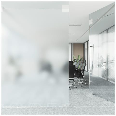 Pellicola Statica Smerigliata Grigio Trasparente 90x2000 Cm Pvc - Foto 3