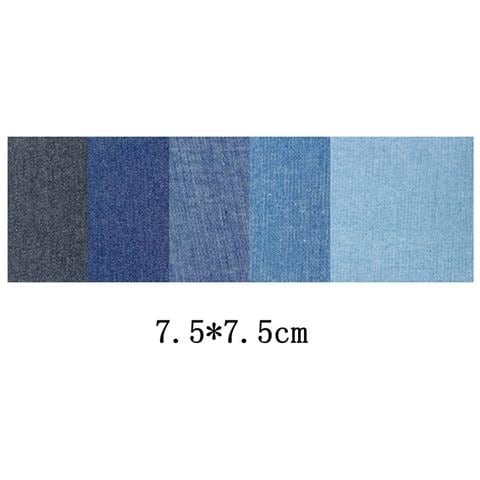 Set Di Toppe Termoadesive - 25 Toppe In Denim Per La Riparazione Di Vestiti - Foto 2