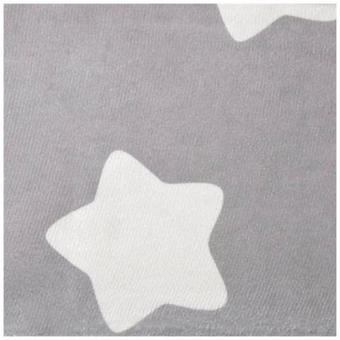 Divano Letto Bambini a 2 Posti Grigio Chiaro con Stelle Peluche - Foto 2