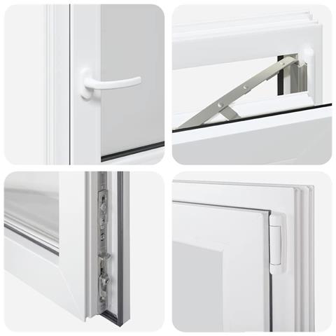 Finestra per Seminterrato RISOR 60x60cm Anta Ribalta DIN Destra - Foto 9