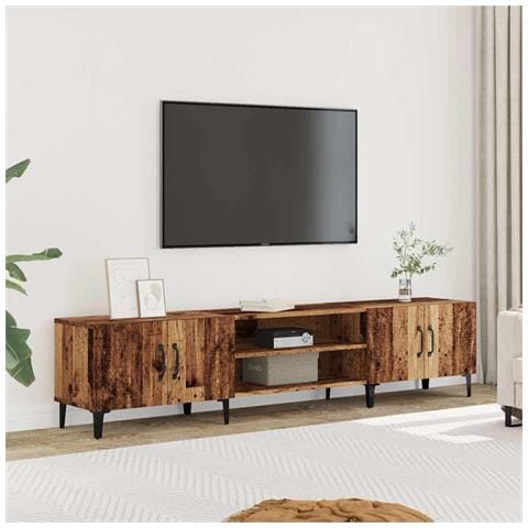 Mobile Porta Tv Legno Antico 180x31,5x40cm In Legno Multistrato - Foto 1