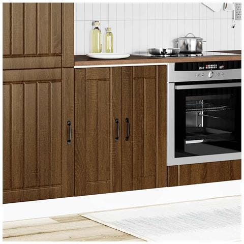 Mobile Base Lavello Lucca Rovere Marrone In Legno Multistrato - Foto 2