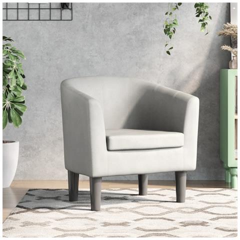 Poltrona A Pozzetto Bianca In Similpelle - Foto 1