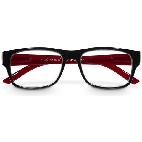 Lesehilfe, Recycelter Kunststoff, Schwarz /rot, +1,5 Dtp (00096207) - Foto 1