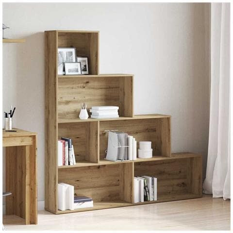 Libreria Rovere Artigianale 157x24x160 Cm Legno Multistrato - Foto 3