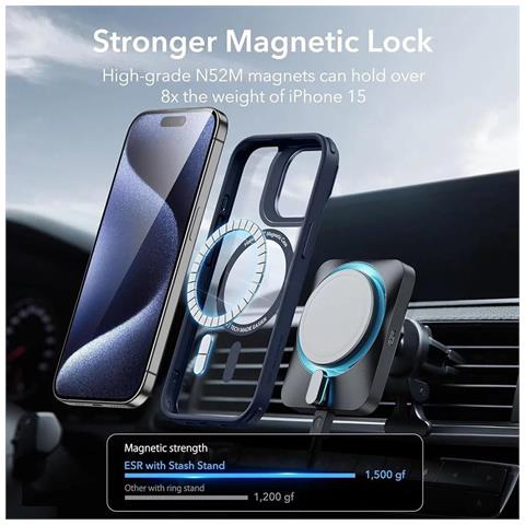 Cover Classic Hybrid Halolock Clear / Dark Blue - Foto 4