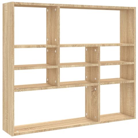 Scaffale A Parete Rovere Sonoma 90x16x78cm In Legno Multistrato - Foto 1